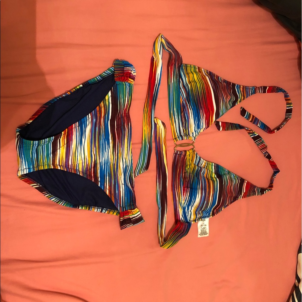 Rainbow Mossimo bikini set
